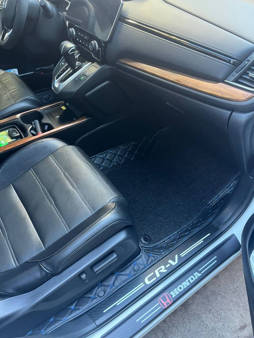 Автомобильные 3D коврики из экокожи для Honda