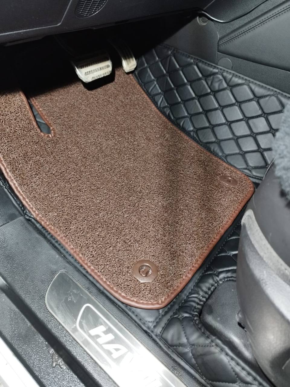 Автомобильные 3D коврики из экокожи для Haval