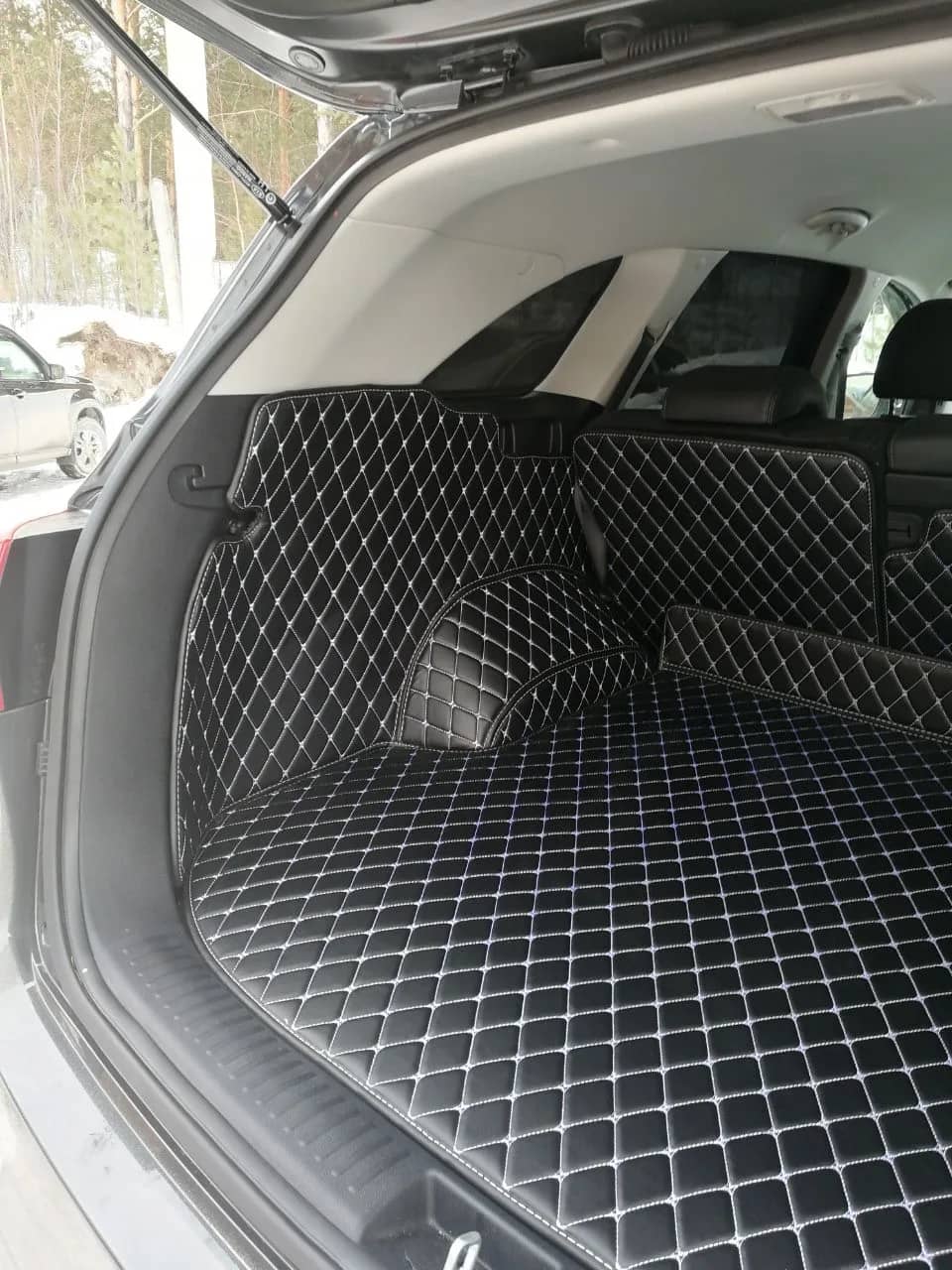 Автомобильные 3D коврики из экокожи для Kia