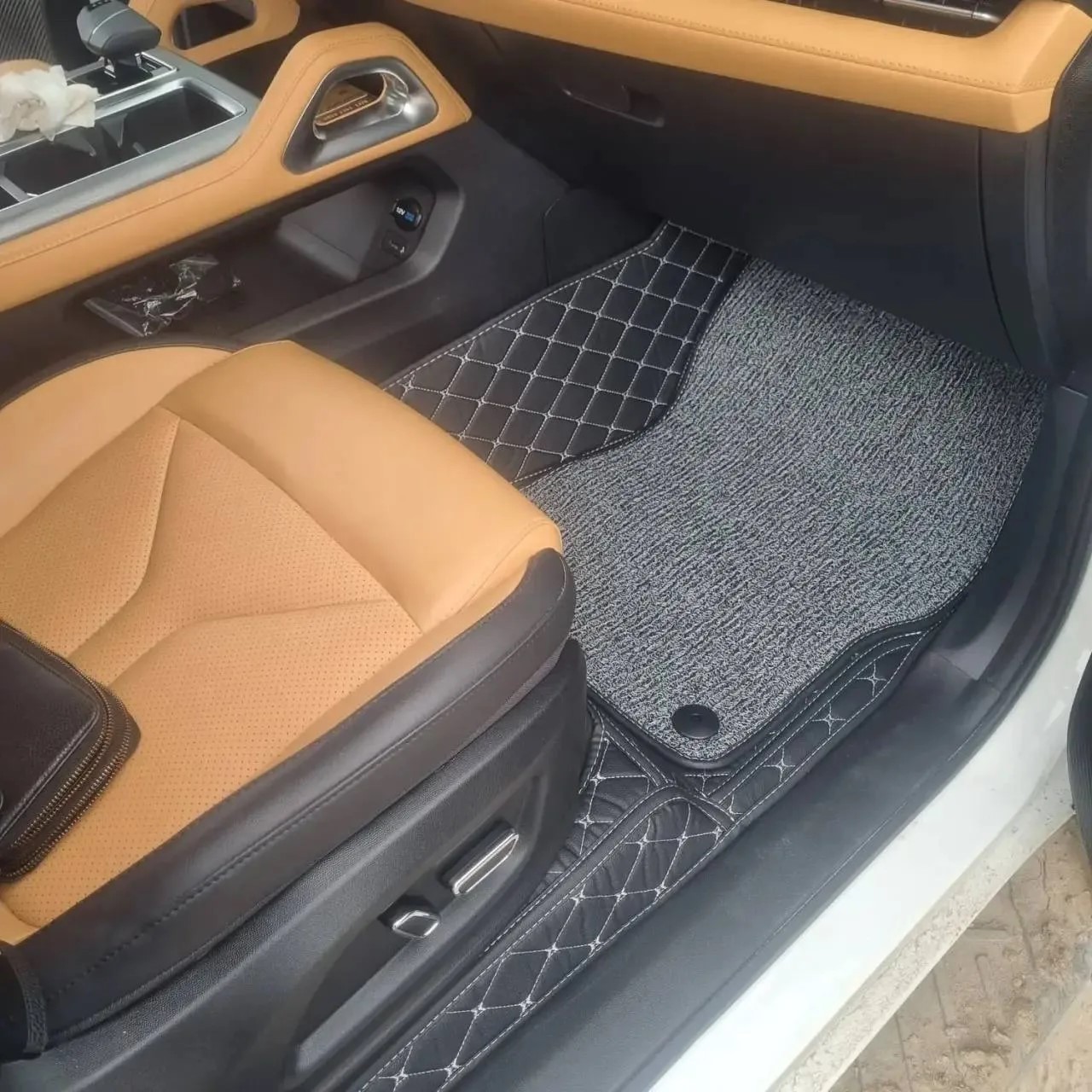 Автомобильные 3D коврики из экокожи для Changan